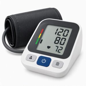 Electronic upper-arm blood pressure monitor